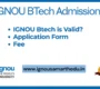 IGNOU Btech Admission